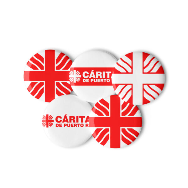 Set of pin buttons