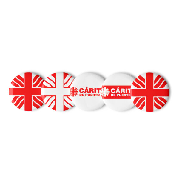 Set of pin buttons